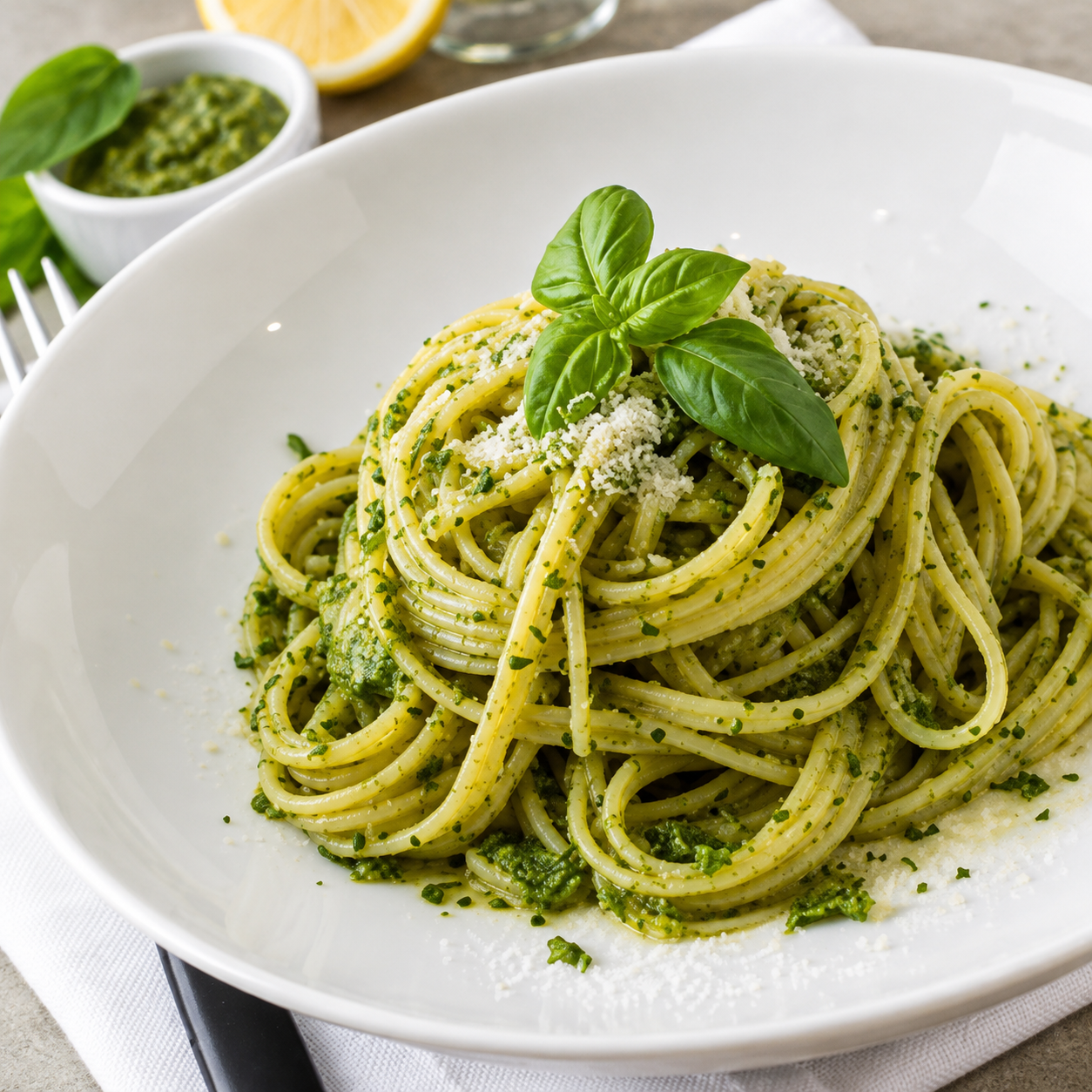 Mì Ý sốt Pesto